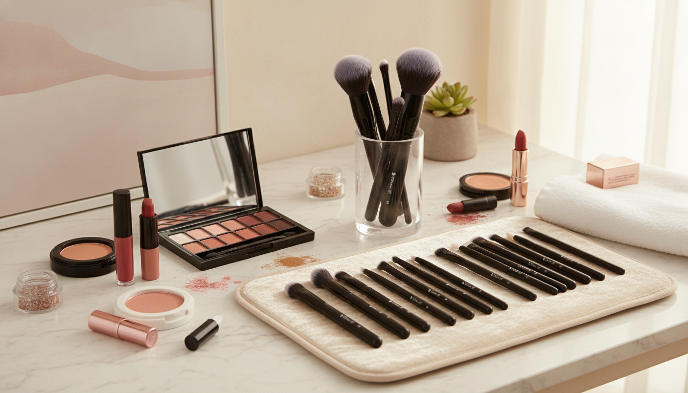 27-Piece Pro Makeup Brush Set: Full-Face Guide