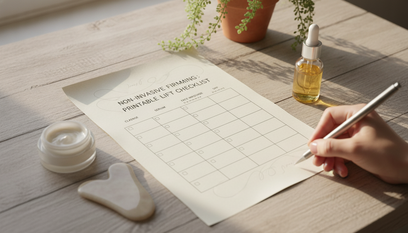 Non-Invasive Firming Routine: Printable Lift Checklist