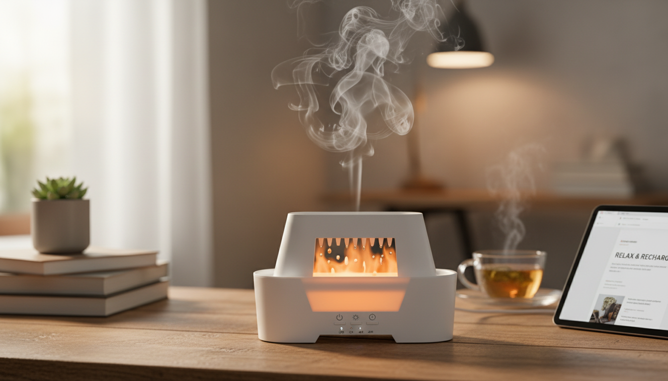 Raindrop Ultrasonic Humidifier Diffuser with LED Glow